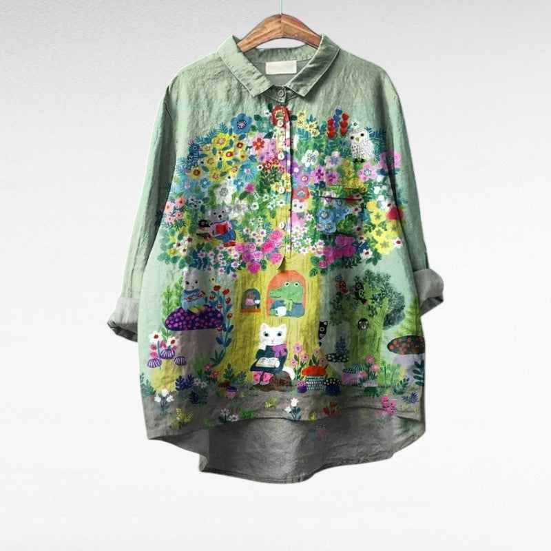 Mireva - Elegante Vintage Blouse