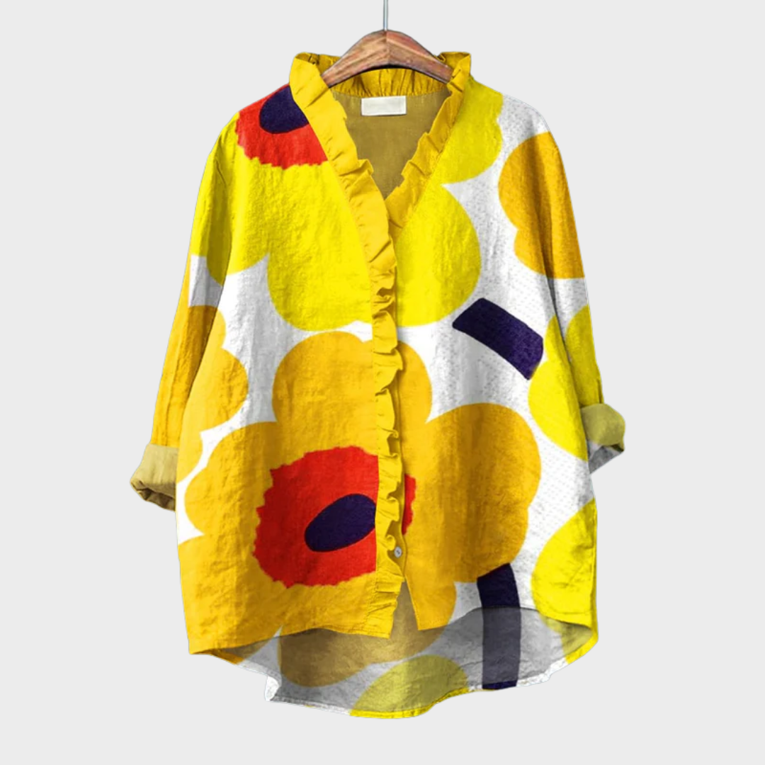 Helena | Elegante Linne Zomerblouse