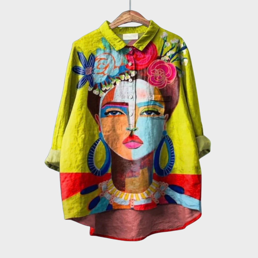 Amelia | Elegante Linne Zomerblouse