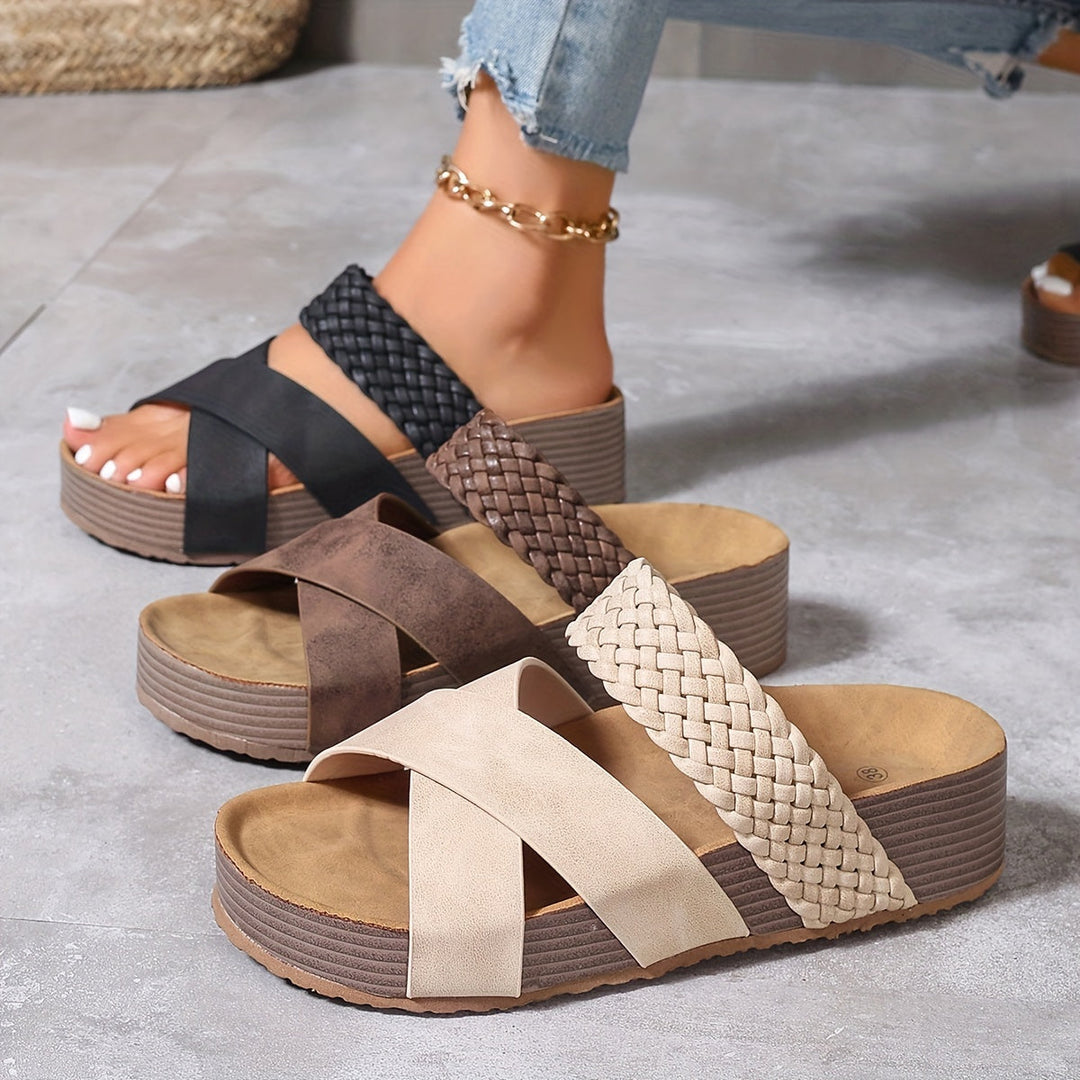 Elegante Gevlochten Sandalen Valérie