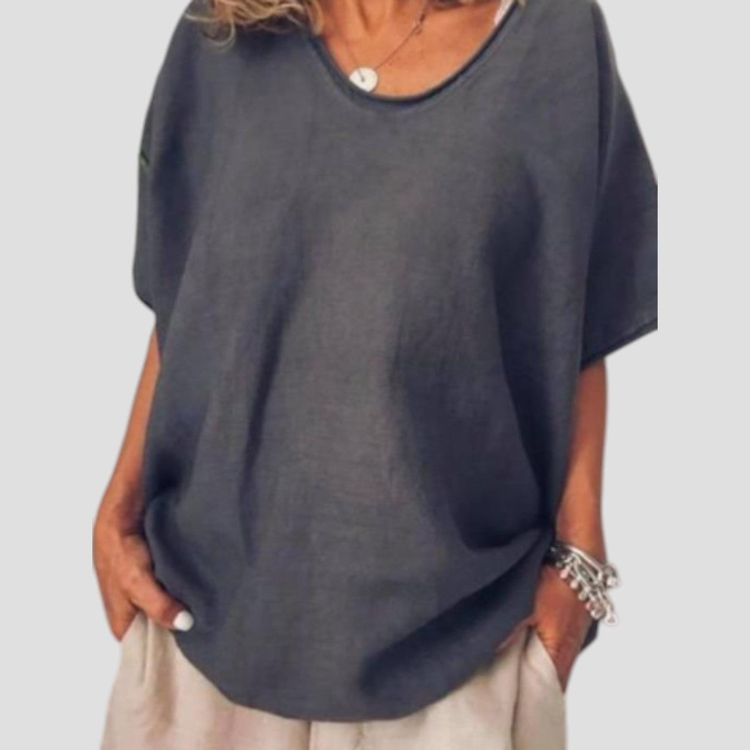 ANNA: COMFORTABELE EN RUIME BLOUSE VOOR EEN CURVY FIGUUR