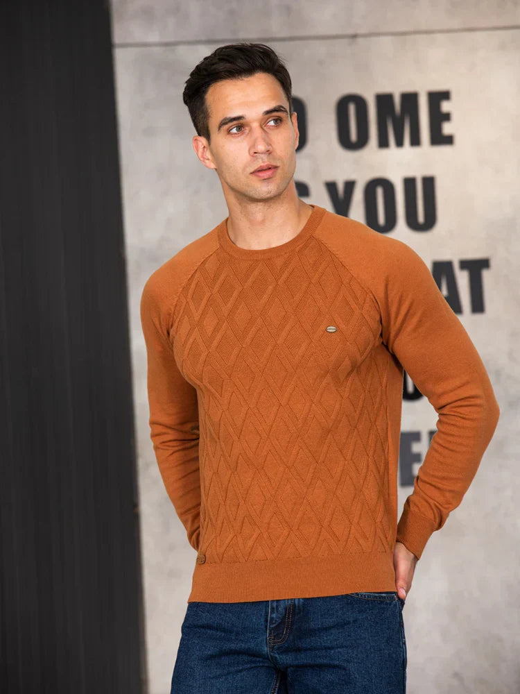 Javina® | Heren Trui met Ruitpatroon