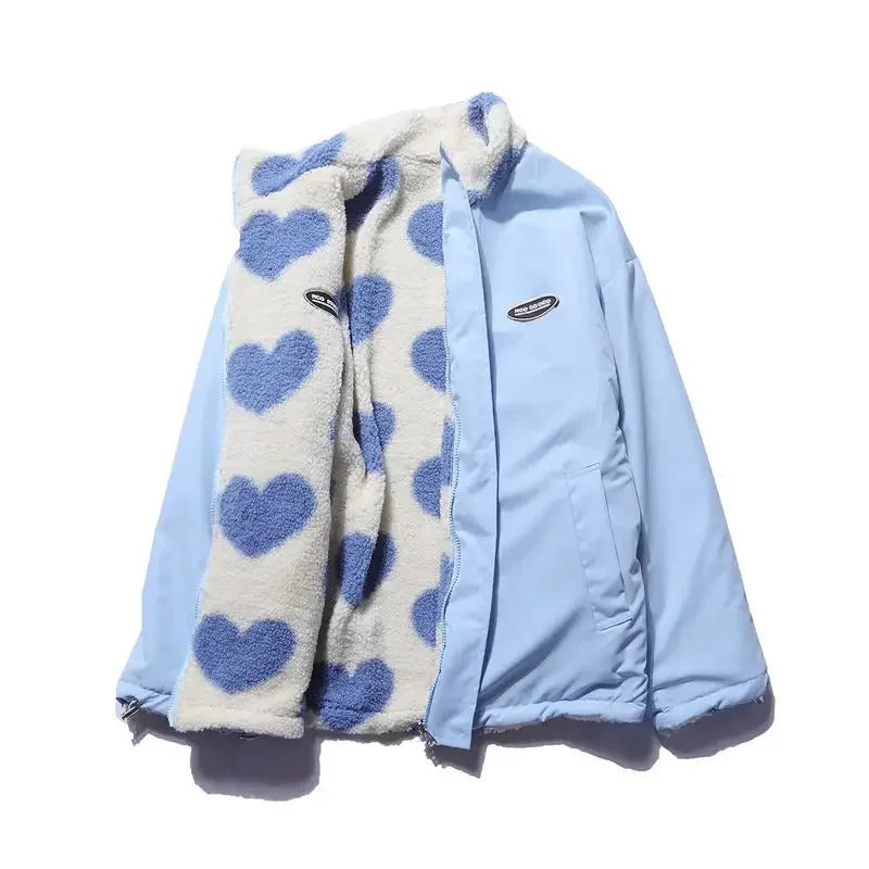 Katharina™ | Reversible jas met hartjespatroon