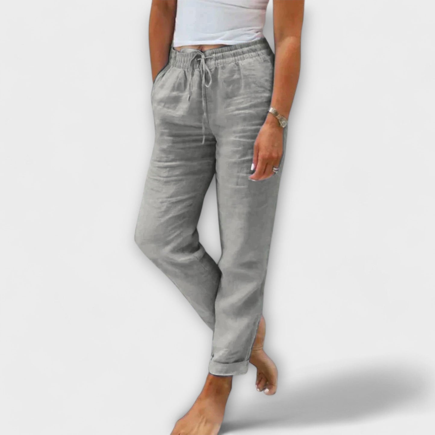 Stacy - Lichtgewicht Linnen Broek