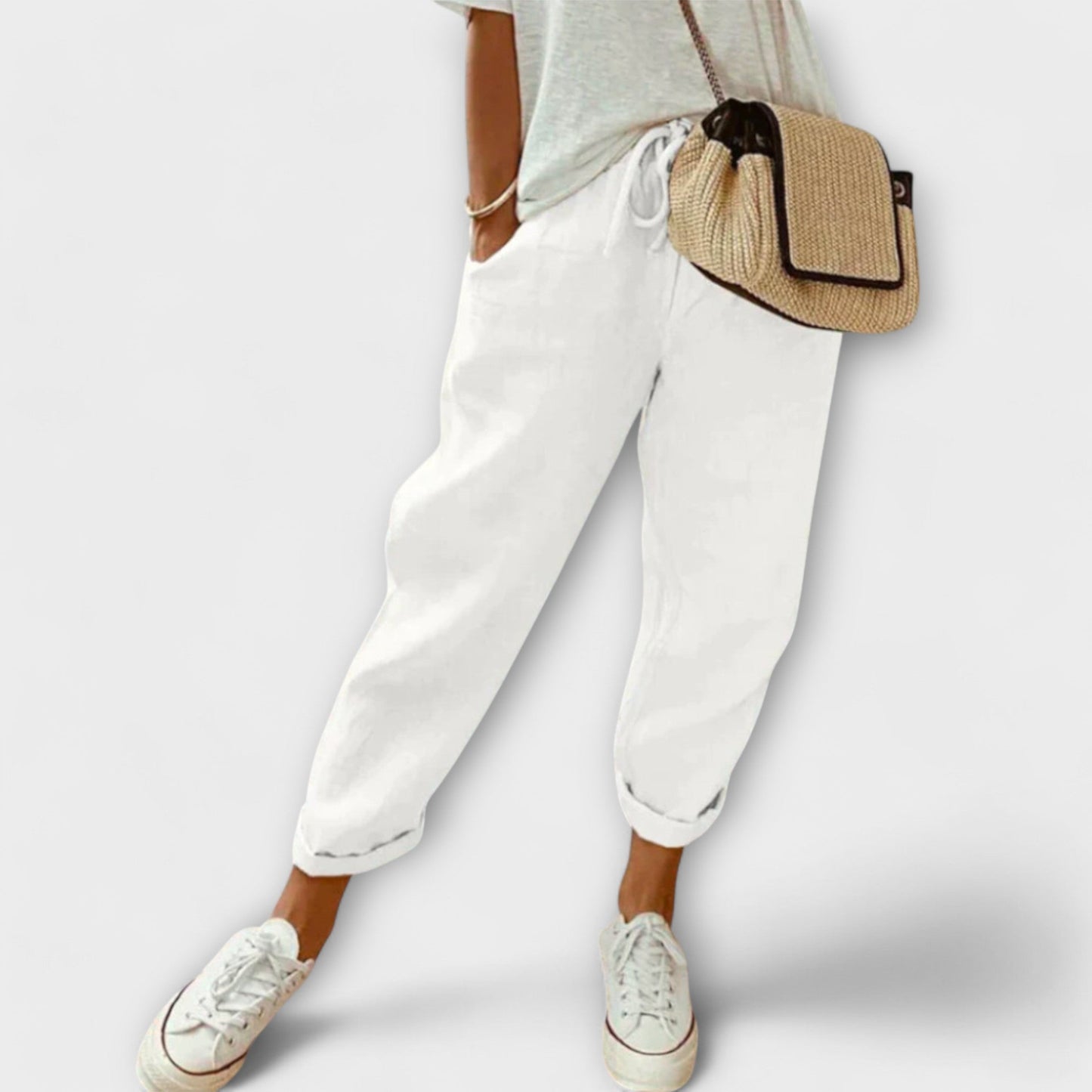 Bibi - Stijlvolle en Casual Linnen Broek