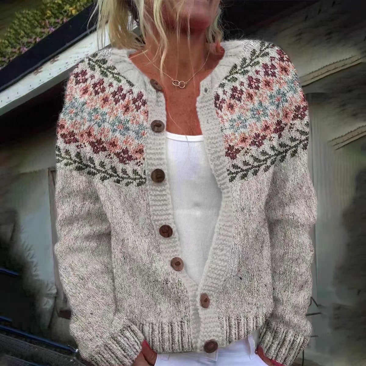 Madelyne | Vintage IJslandse Cardigan