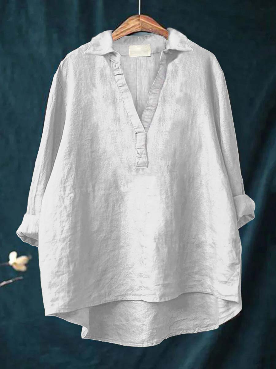 Andrea | Elegante Linne Zomerblouse