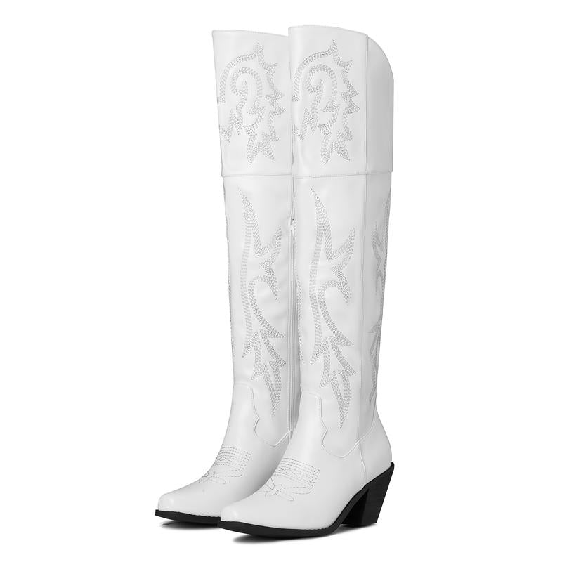Grace – Klassieke Over-the-Knee Cowboylaarzen