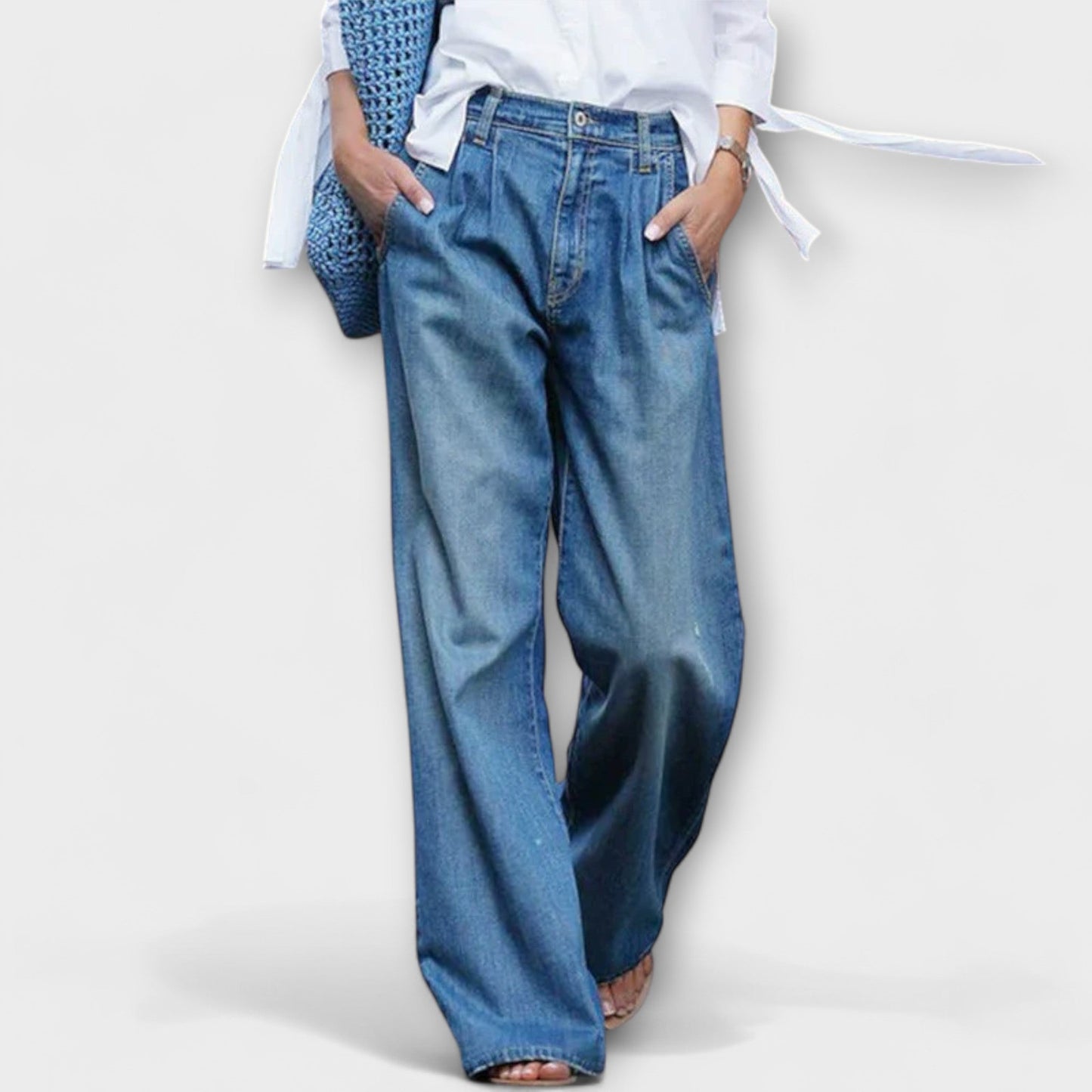Ava - Premium Wijde Pijpen Jeans