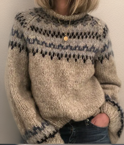 Ashley | Vintage Handgemaakt IJslands Trui