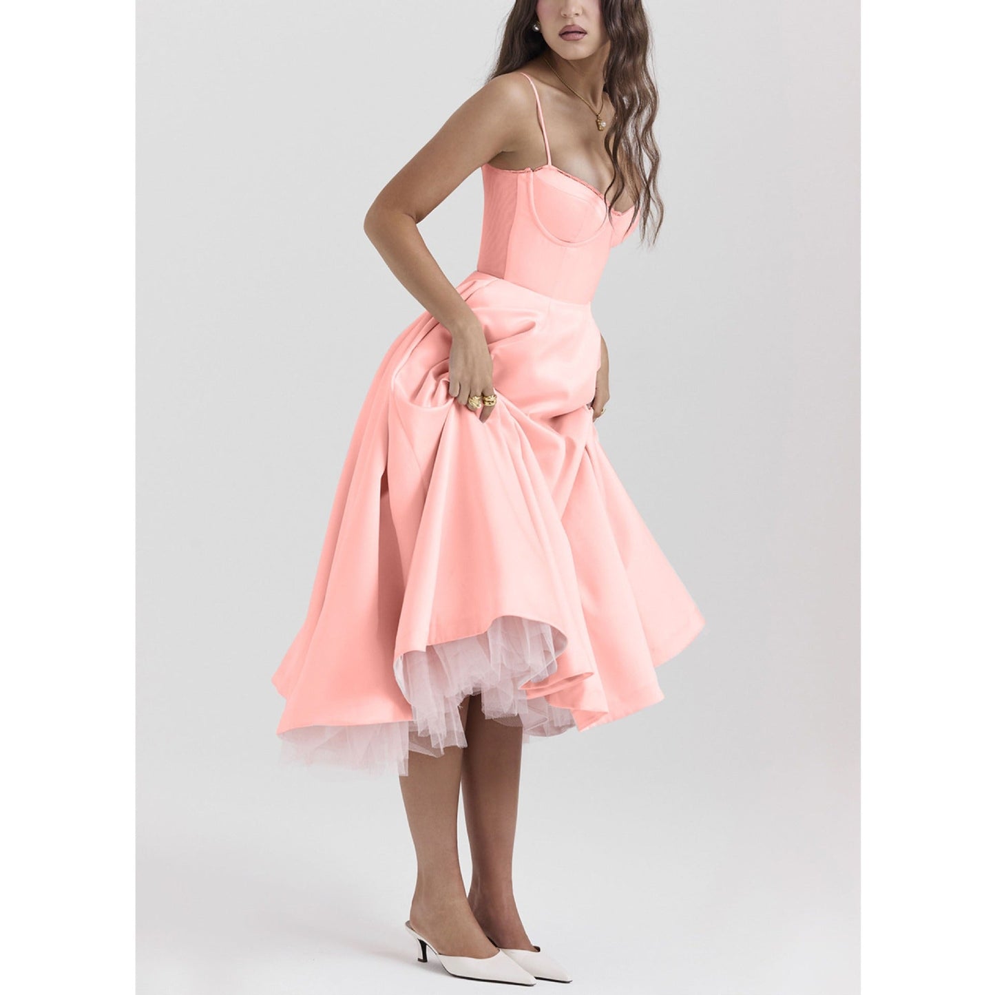 YLIANA | Romantische Zomer Midi Jurk