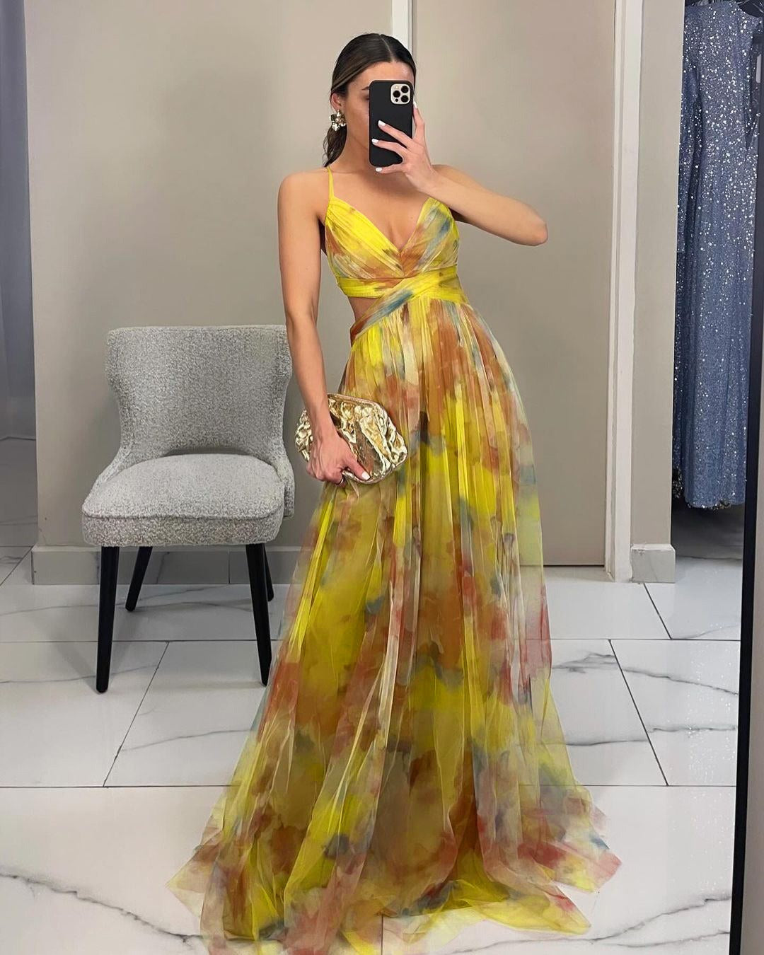 GISELLE | Chiffon Maxi Jurk
