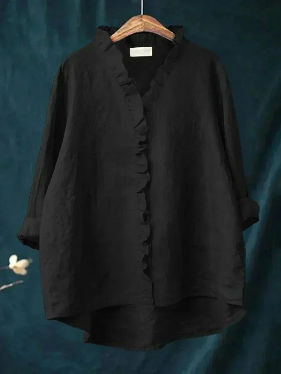 Eline | Elegante Linne Zomerblouse