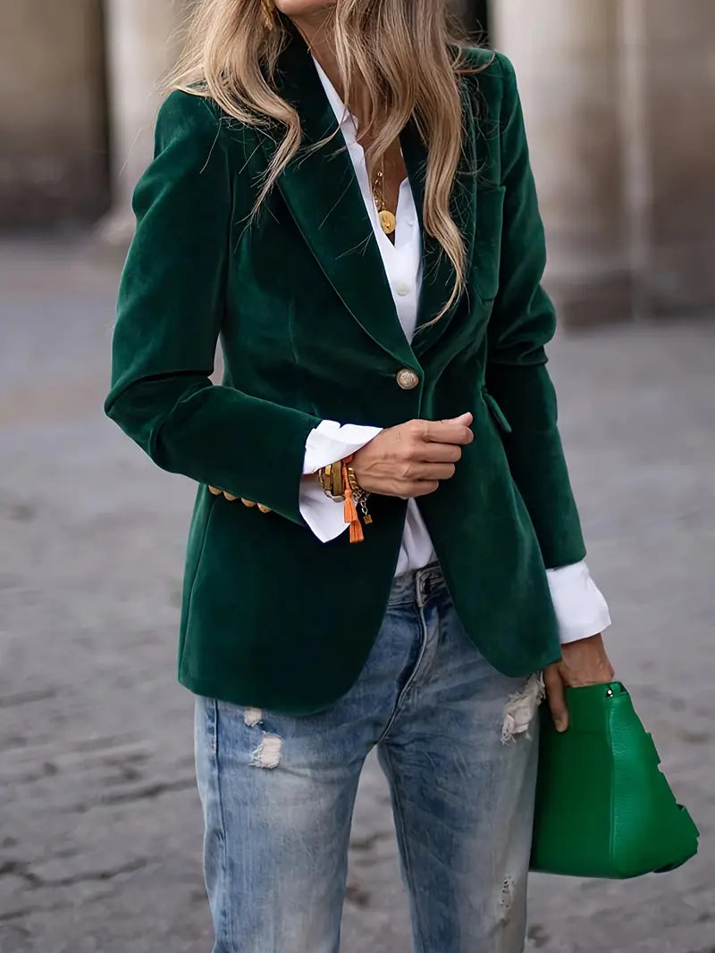 Isla | Chic Velvet Blazer