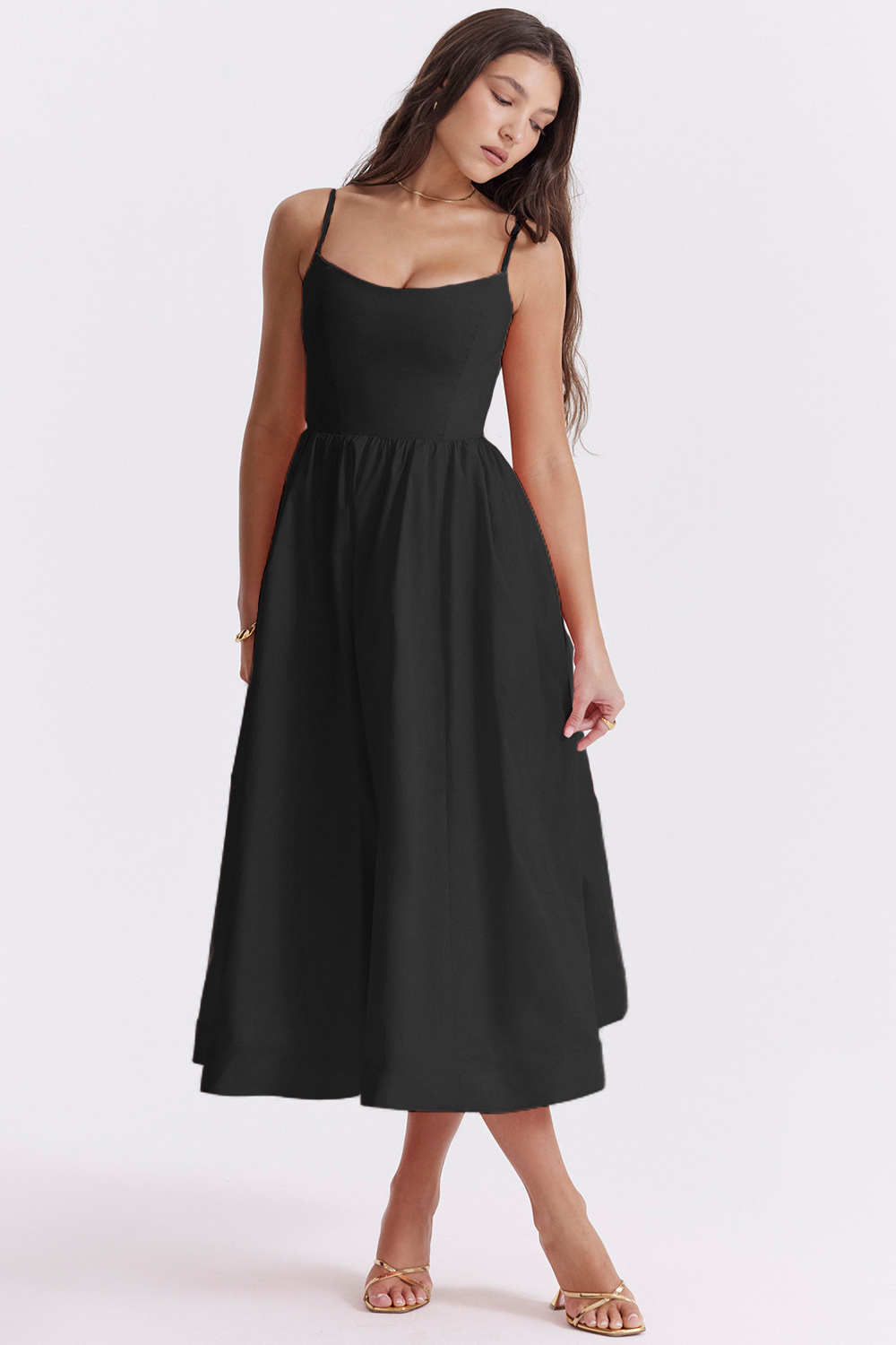 ESTELLE | Elegante Korset Zomer Midi Jurk