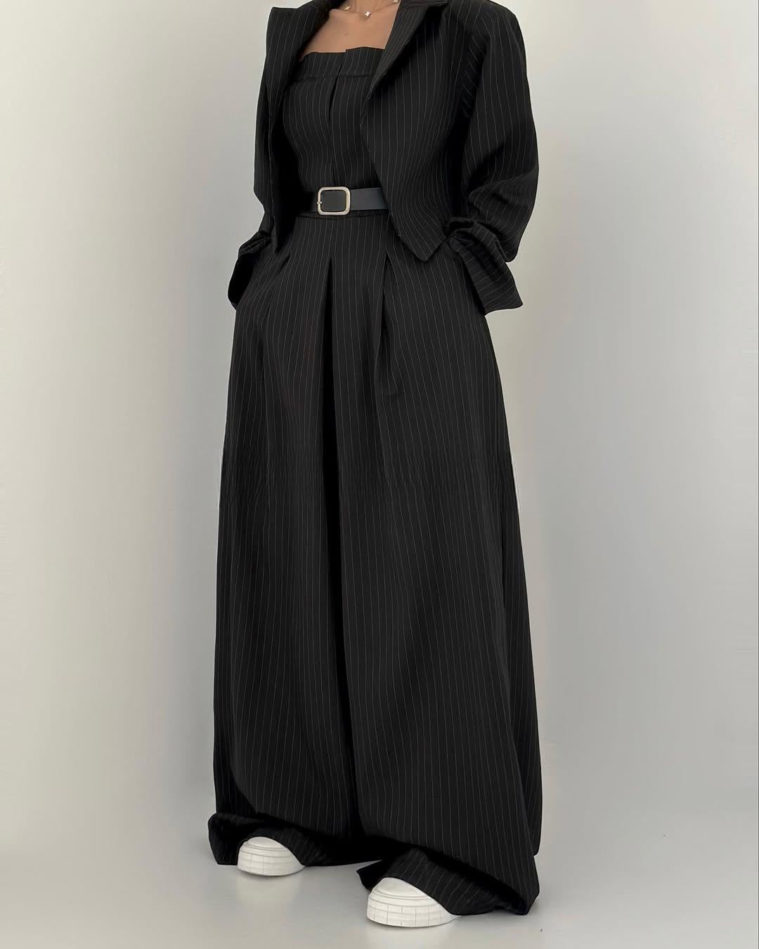 Julia | Dames Ensemble Bustier + Jas – Elegante & Trendy Stijl