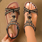 Marcella | Geweven Comfortsandalen in Donkergroen