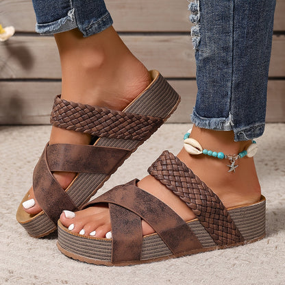 Elegante Gevlochten Sandalen Valérie