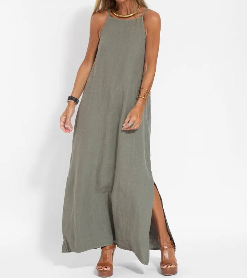 Maxi | Lange Katoenen Jurk, Elegant en Verfrissend