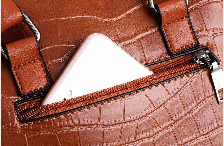 Palmer - 4-delige Handtas met Krokodillenpatroon