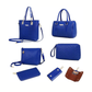 Amanda | Classic 6-Delige PU Leren Tote & Schoudertas Set