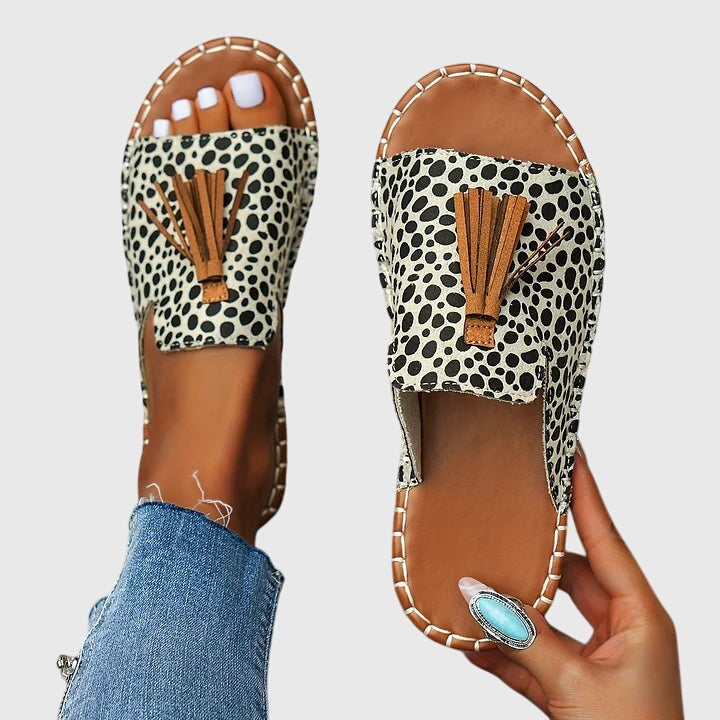 Boheemse Sandalen Met Pompons Pauline