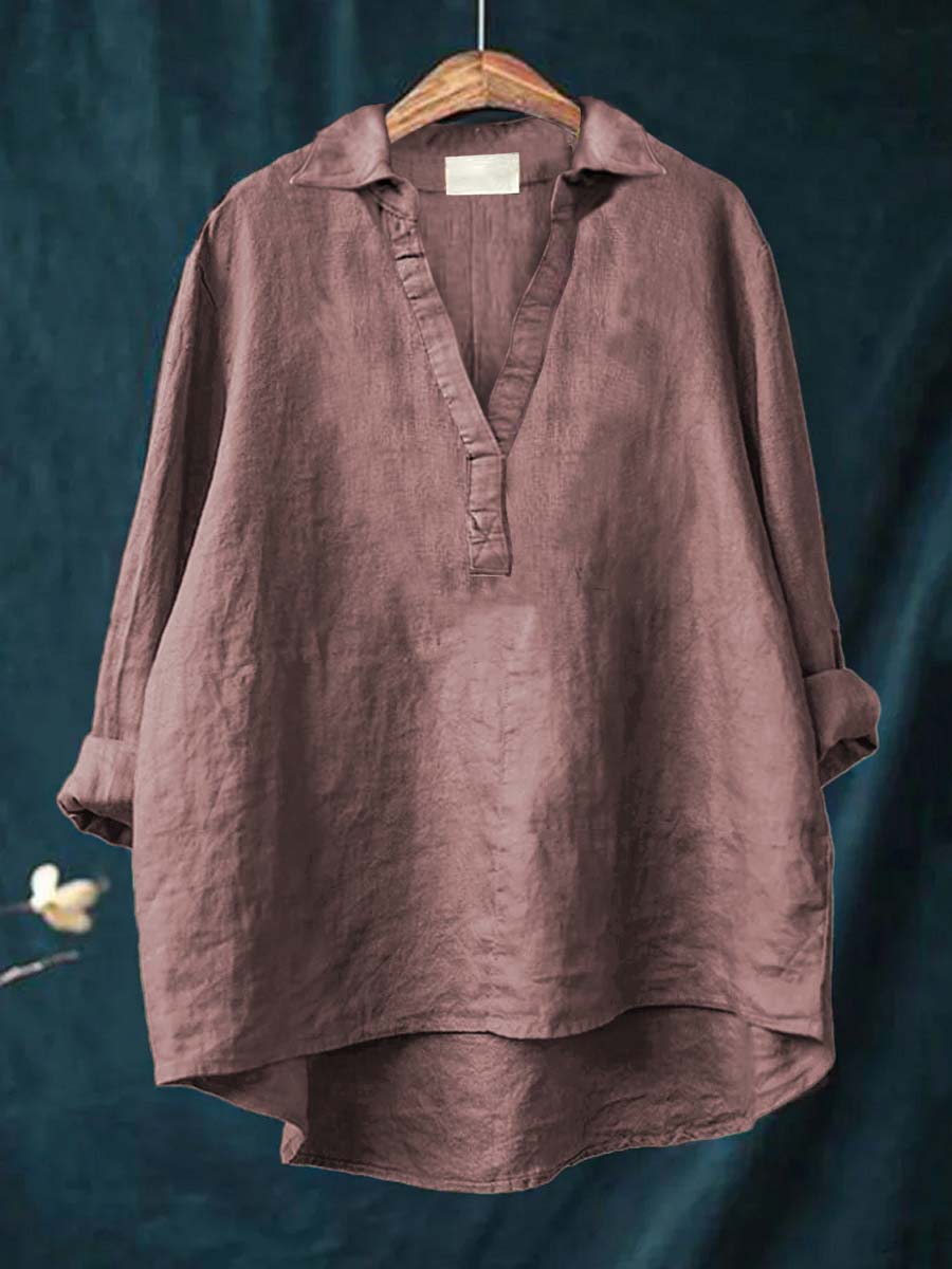 Andrea | Elegante Linne Zomerblouse