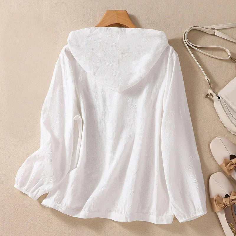 Pier | Casual Linen Hoodie - The Season's Essential