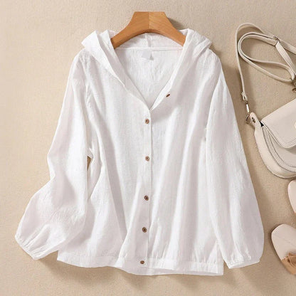 Pier | Casual Linen Hoodie - The Season's Essential