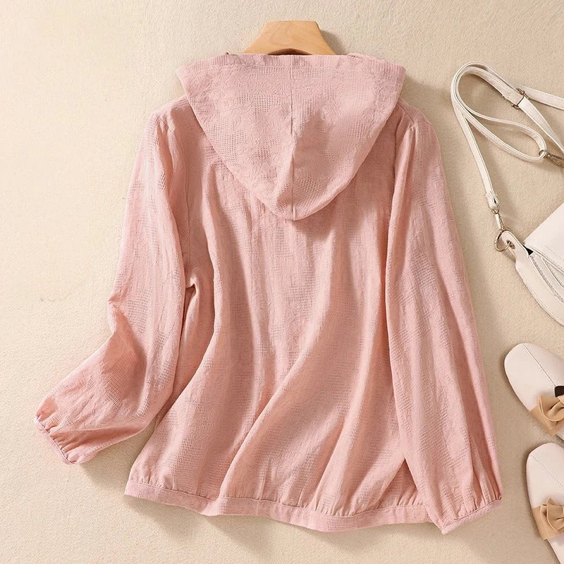 Pier | Casual Linen Hoodie - The Season's Essential