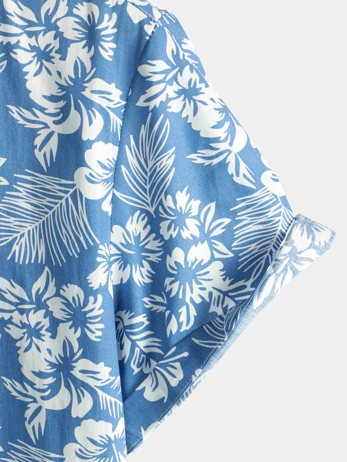 Korte Mouwen Bloemenpatroon Hawaiiblouse