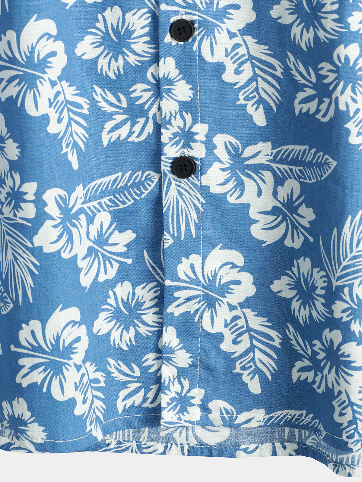 Korte Mouwen Bloemenpatroon Hawaiiblouse