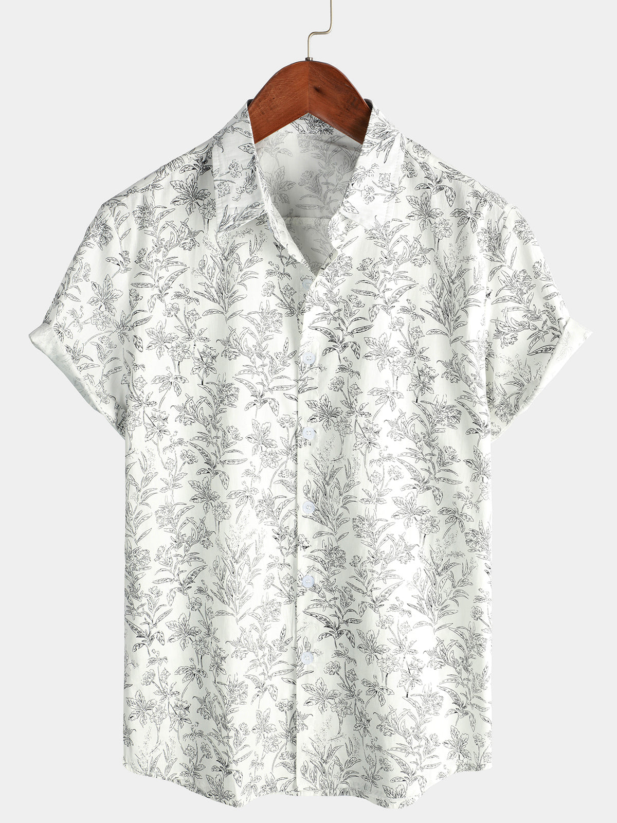 Korte Mouwen Katoenen Hawaii Shirt