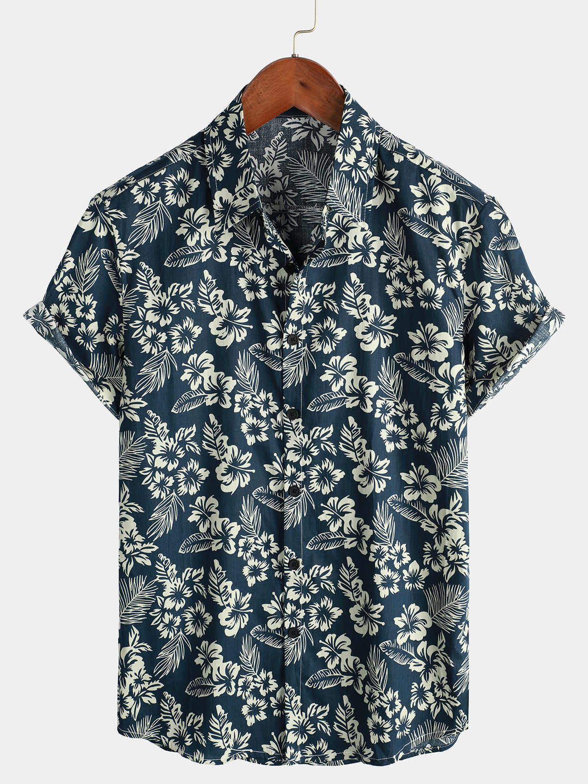 Korte Mouwen Katoenen Hawaii Shirt