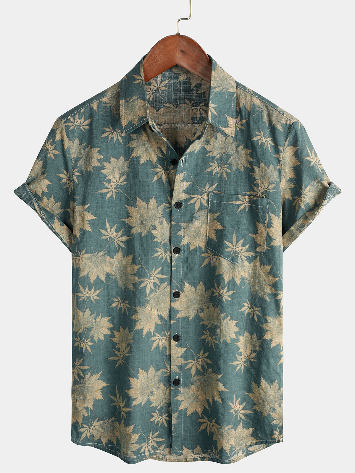 Korte Mouwen Katoenen Hawaii Shirt
