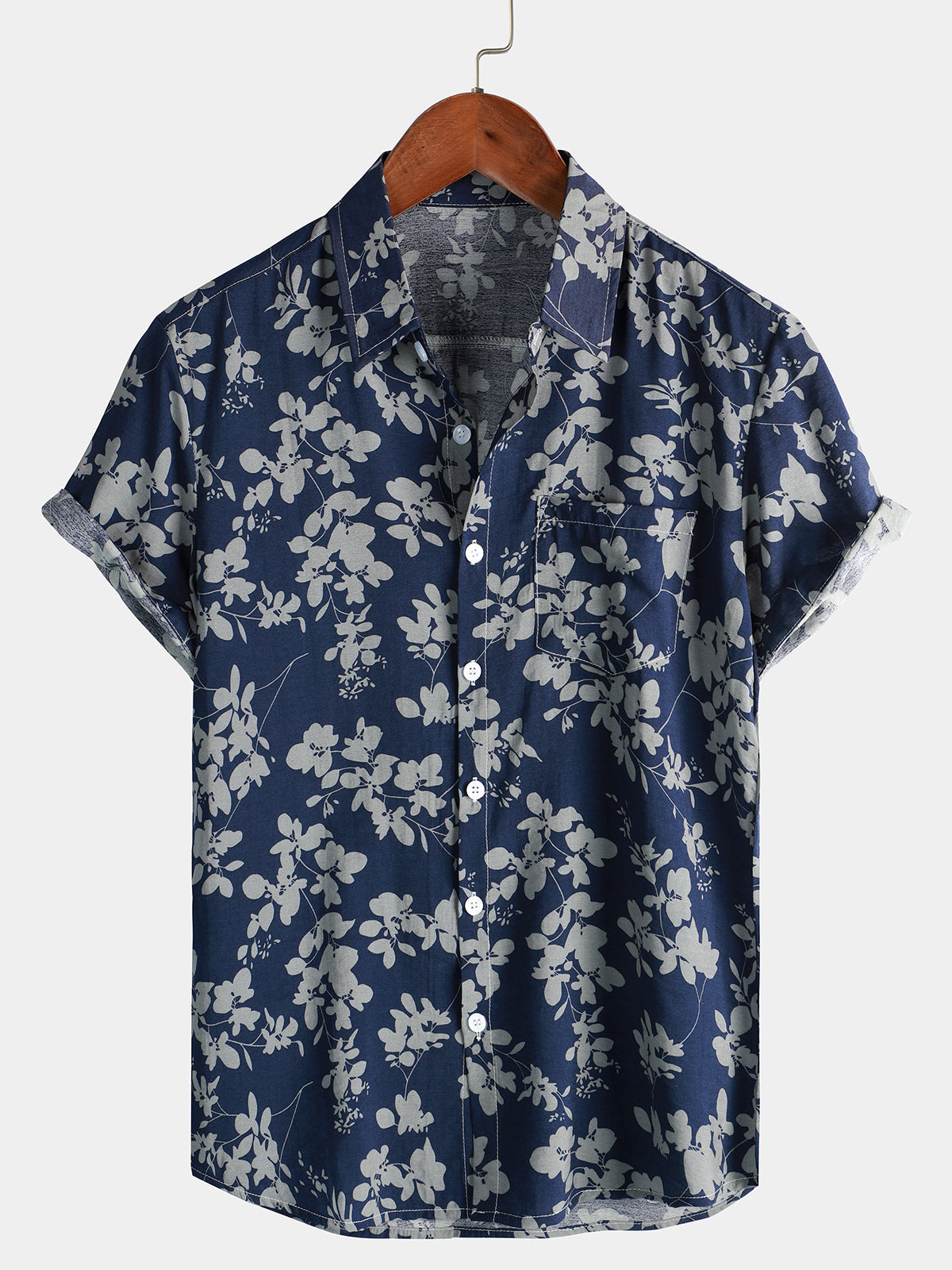 Korte Mouwen Katoenen Hawaii Shirt