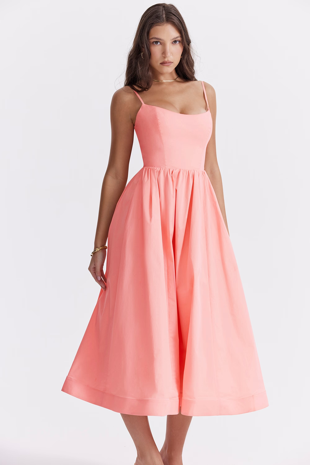 ESTELLE | Elegante Korset Zomer Midi Jurk