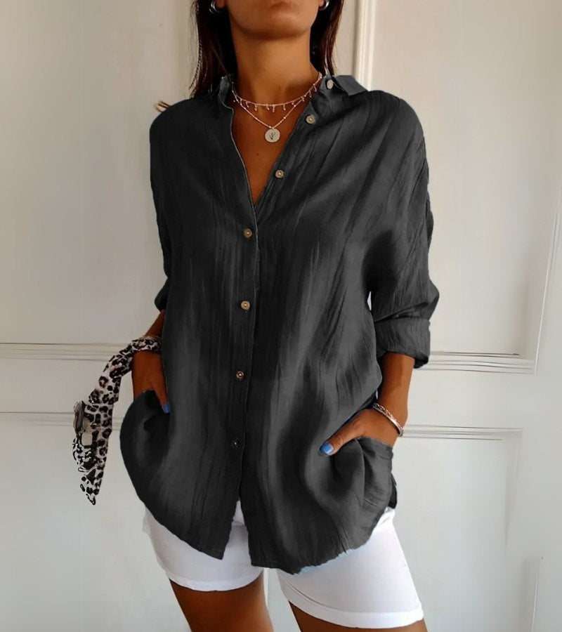 Loana | Stijlvol Katoenen Overhemd