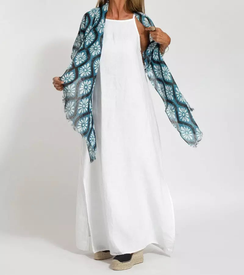 Maxi | Lange Katoenen Jurk, Elegant en Verfrissend
