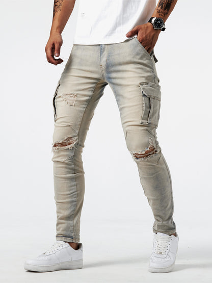 Eloura® | Tailored Slim Cargo Jeans