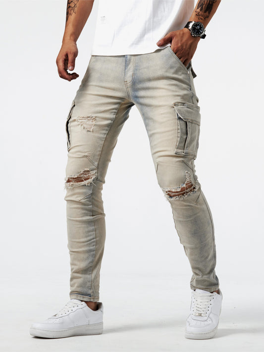 Eloura® | Tailored Slim Cargo Jeans