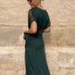 Louise | Elegante Maxi Feestjurk met V-hals