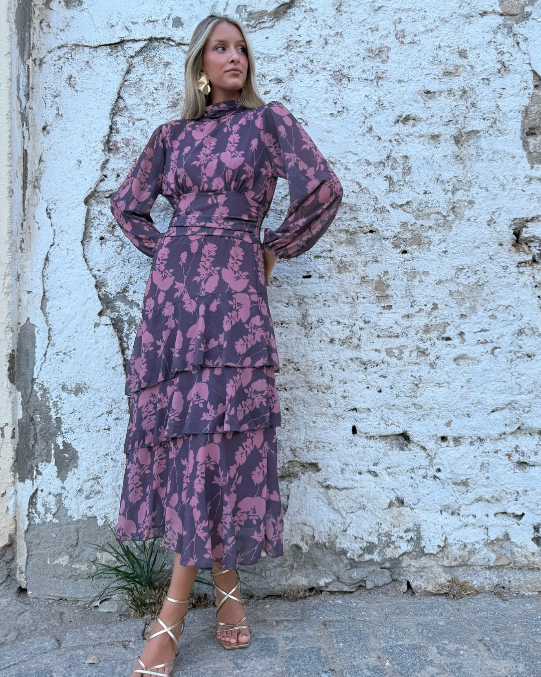 Florence™ – Elegante Bloemen Maxi Jurk