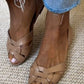 Serafina | Gevlochten Sandalen Natuur