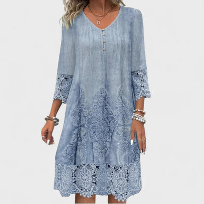 Helle - Stijlvolle Kanten Jurk