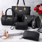 Amanda | Classic 6-Delige PU Leren Tote & Schoudertas Set