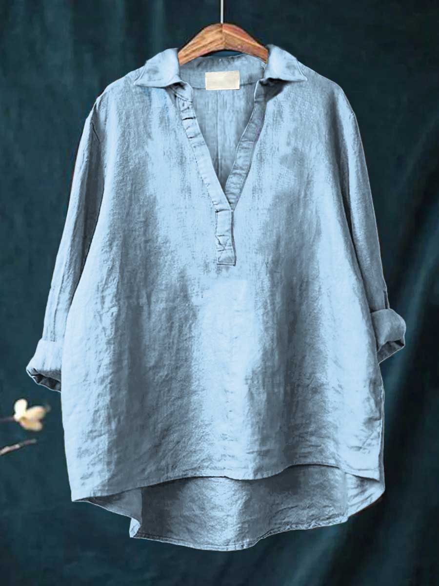 Andrea | Elegante Linne Zomerblouse