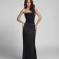 AMARA™ Strapless Satijnen Maxi Jurk