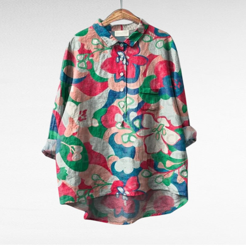 Mireva - Elegante Vintage Blouse