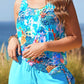 Trudy – Elegante tankini met een slanker effect en bijpassende short
